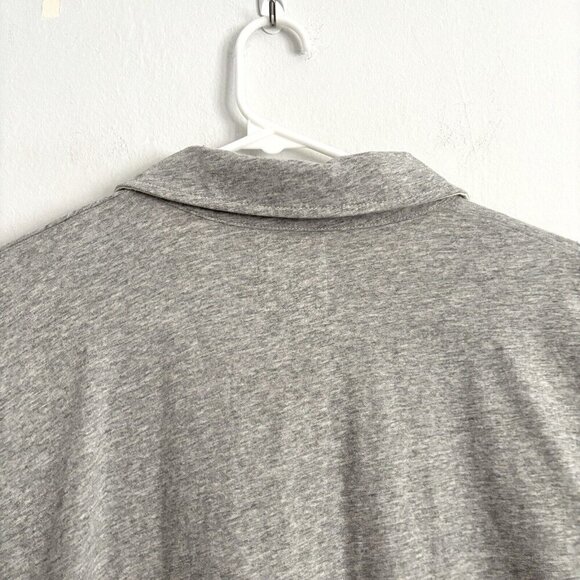 Billy Reid Gray Short Sleeve Polo Shirt with Chest Pocket Men’s Size XL - Picture 7 of 7
